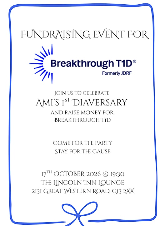 Ami's Fundraiser for Breakthrough T1D
