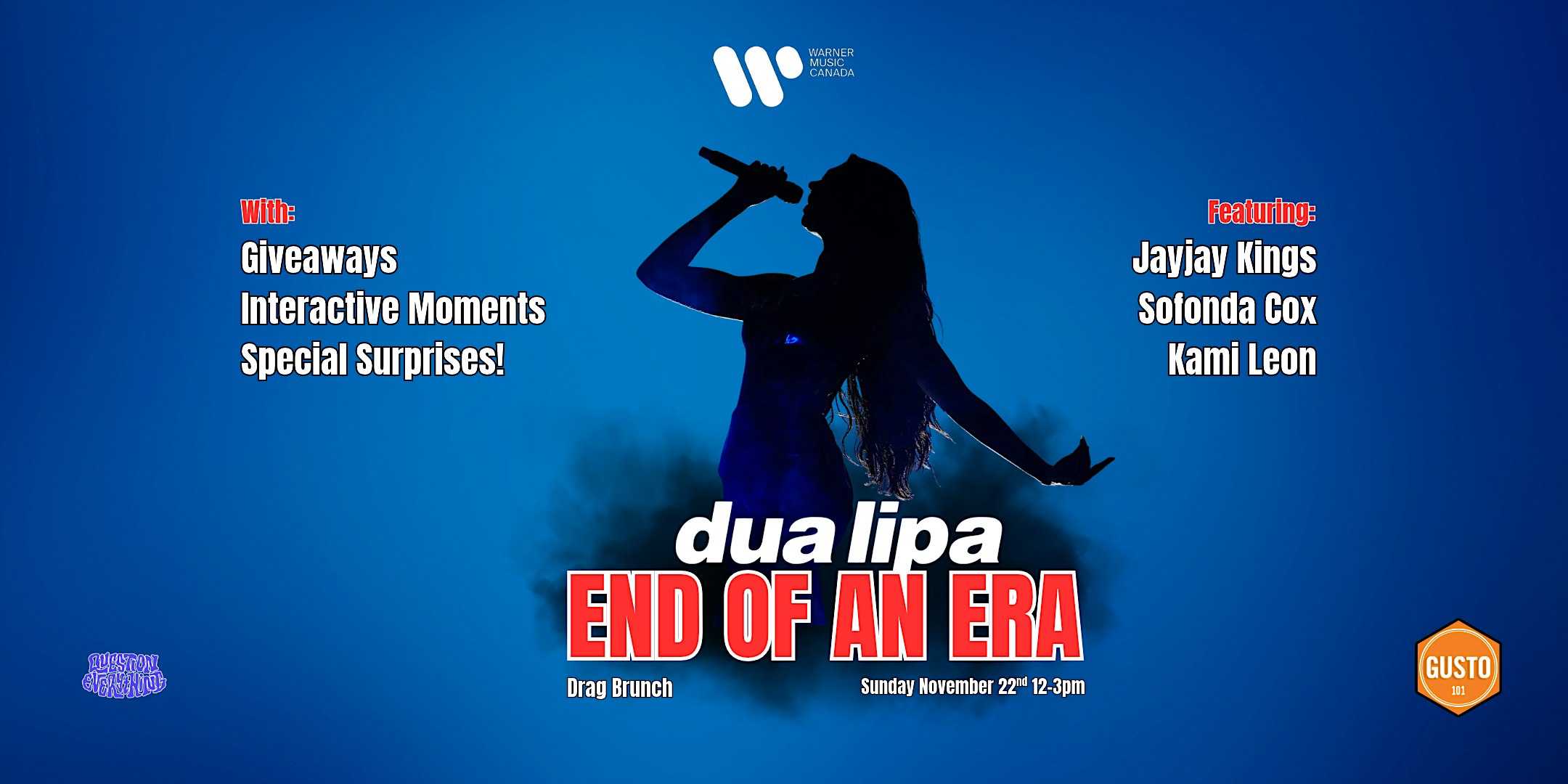 END OF AN ERA: A DUA LIPA Drag Brunch! @ Gusto 101