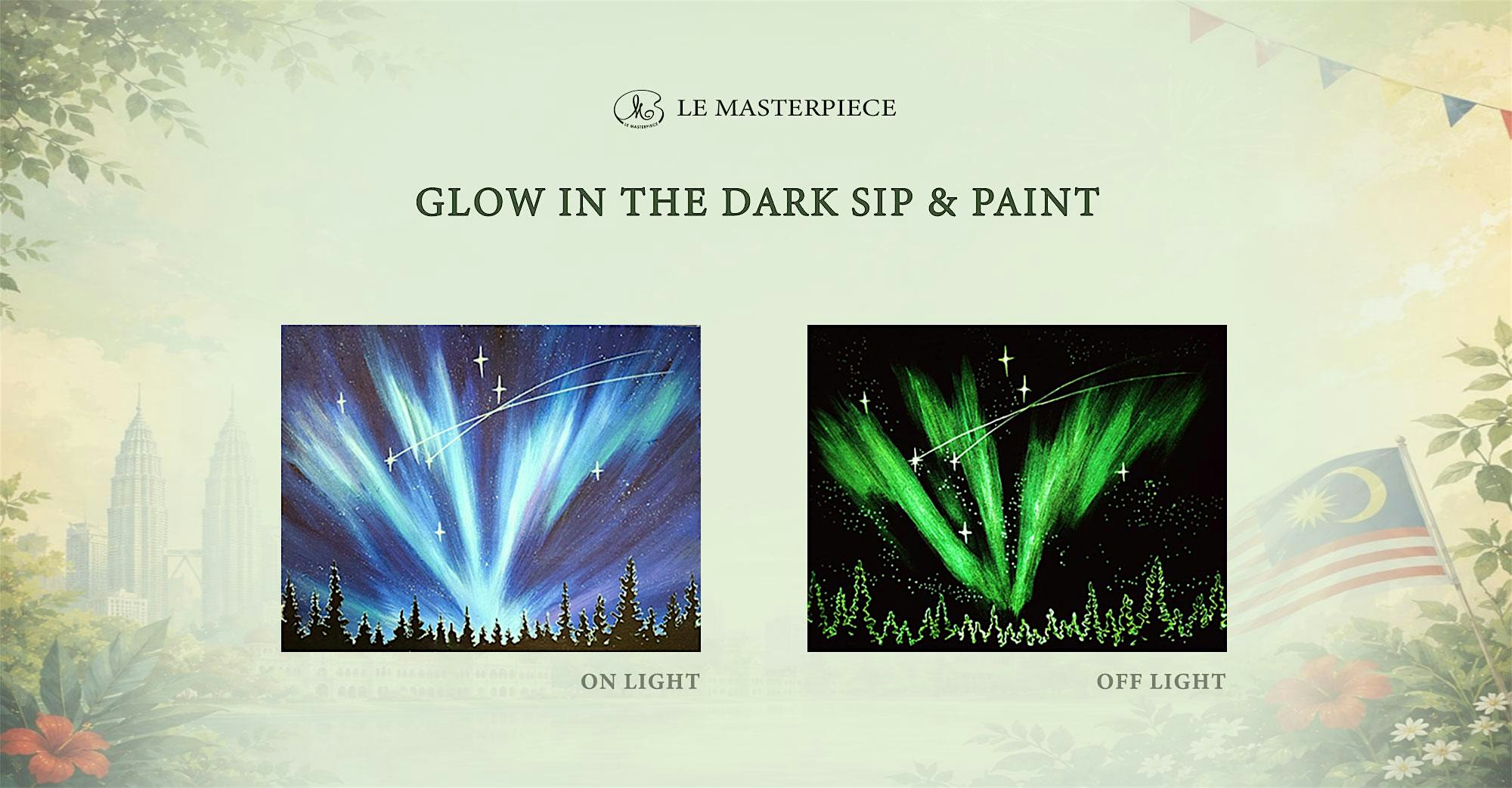 Sip and Paint (Glow in the Dark): Nightfall Symphony