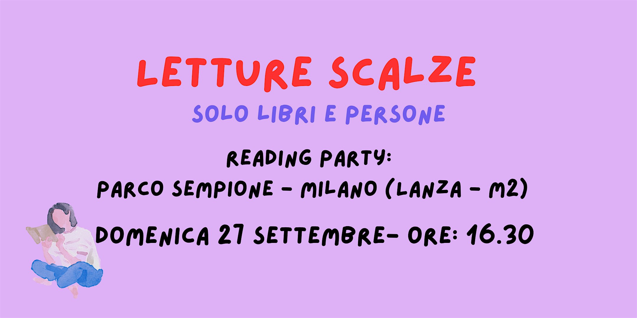 Letture Scalze - Reading Party al Parco Milano