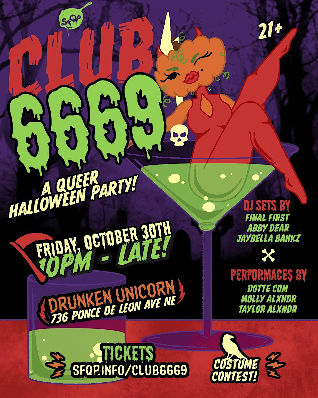 CLUB 6669! A Queer Halloween Dance Party