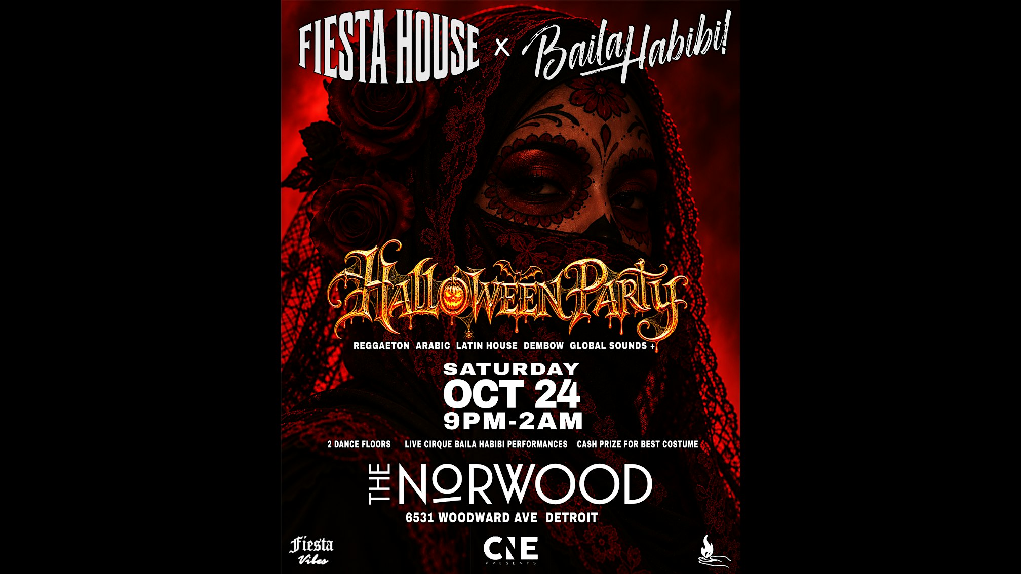 90% SOLD OUT Baila Habibi حبيبي Halloween Party DETROIT MI