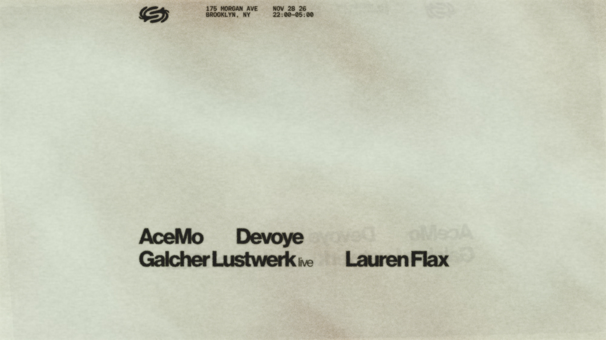 Galcher Lustwerk (LIVE), AceMo, Lauren Flax, Devoye