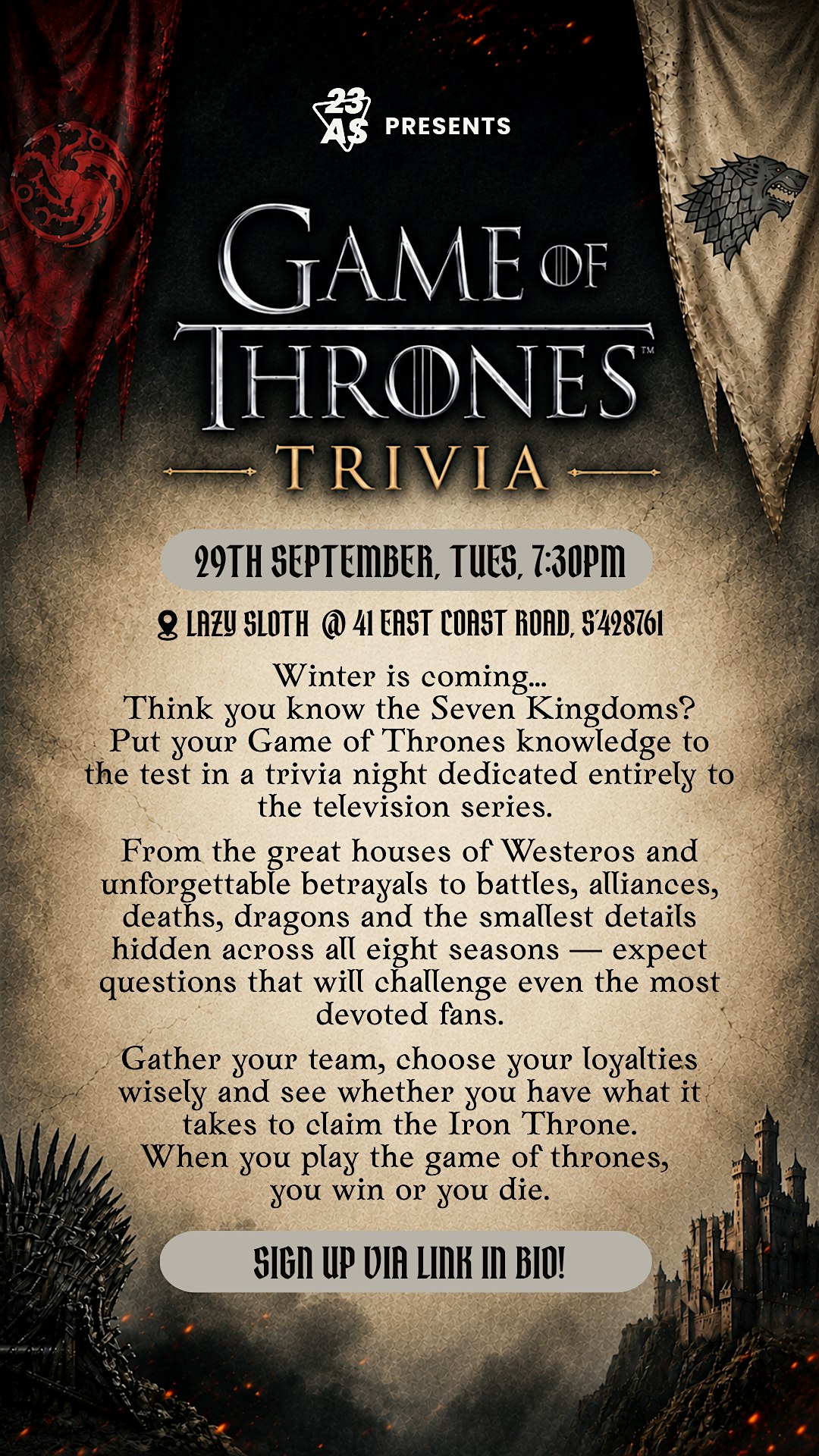 GAME OF THRONES TRIVIA