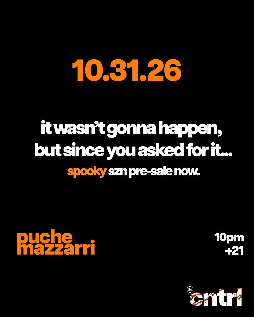dscntrl: halloween