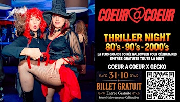 Thriller Night - Grande soirée Halloween pour célibataires | Free entry