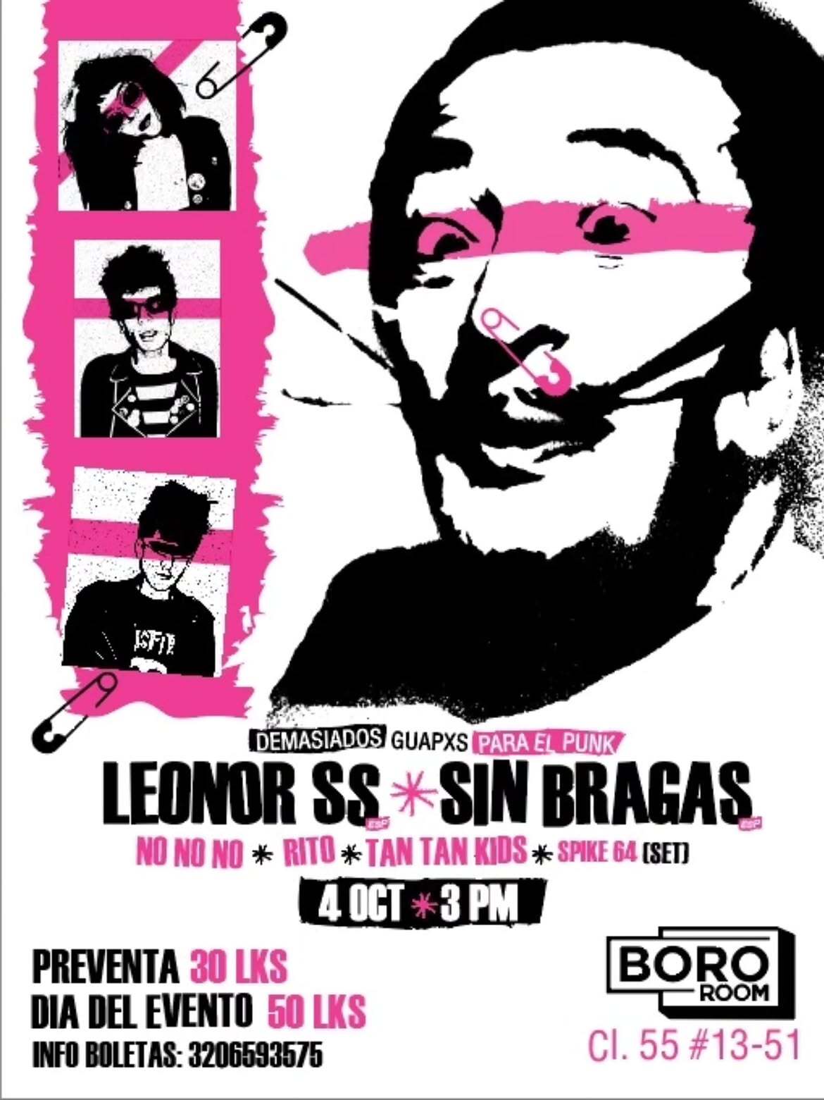 BORO ROOM PRESENTA: EXTRA SHOW LEONOR SS + SIN BRAGAS