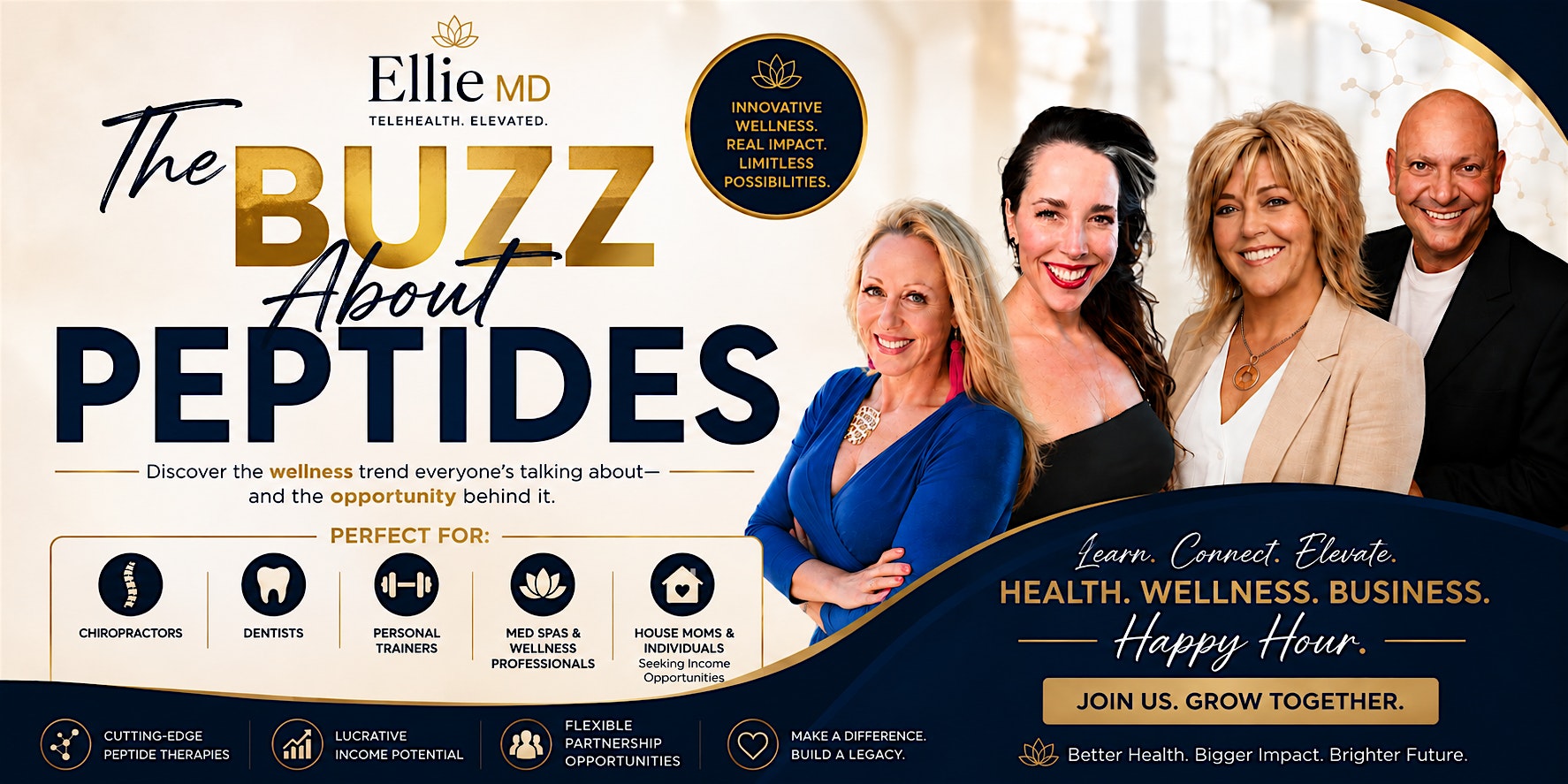 The Buzz about Peptides : A Health, Wellness & Opportunity Happy Hour.
