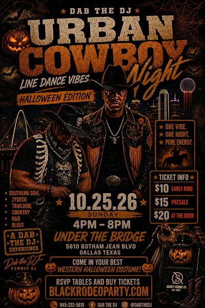 Boots & Blues Urban Cowboy Halloween Edition