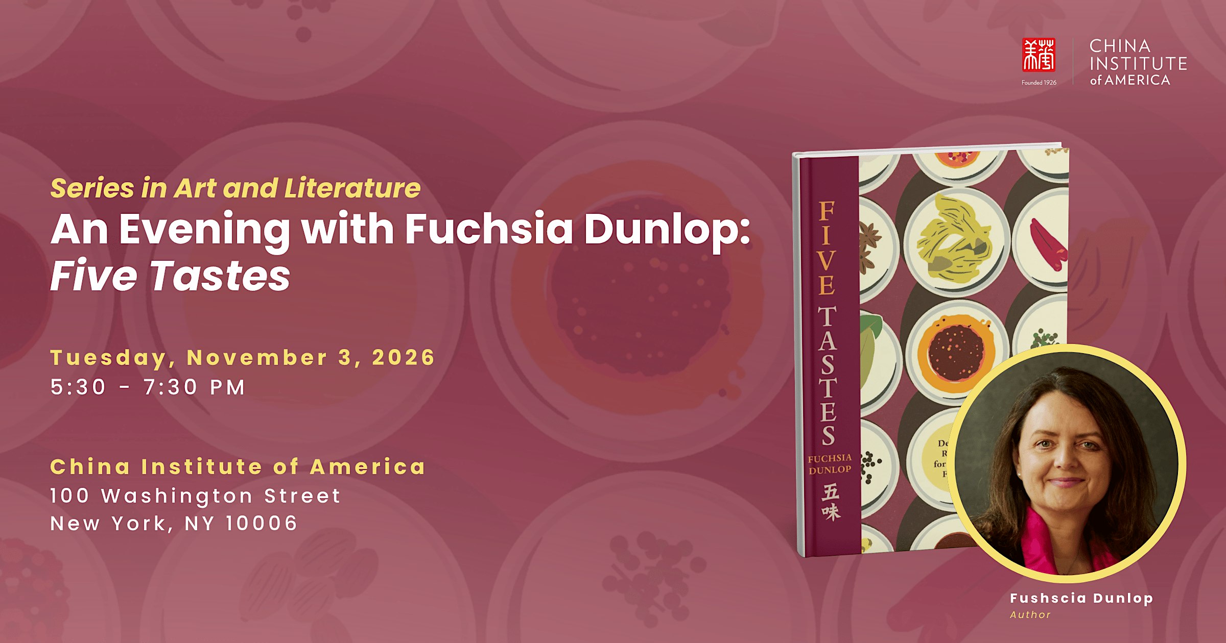 An Evening with Fuchsia Dunlop: Five Tastes