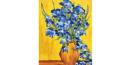 Sip and Paint in Melbourne: Vase with Irises by Van Gogh
