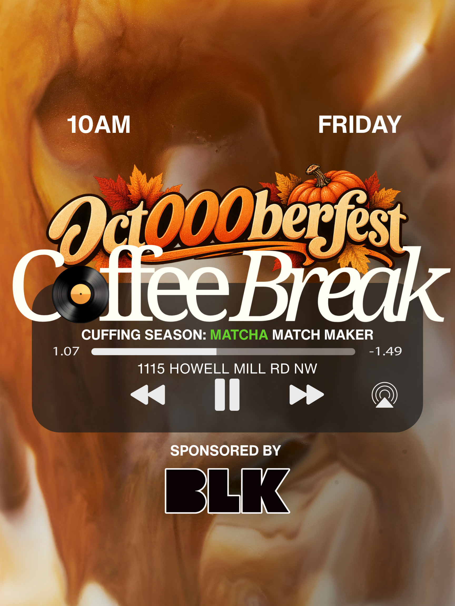 Coffee Break: MATCHA MATCH MAKER (POWERED BY BLK)