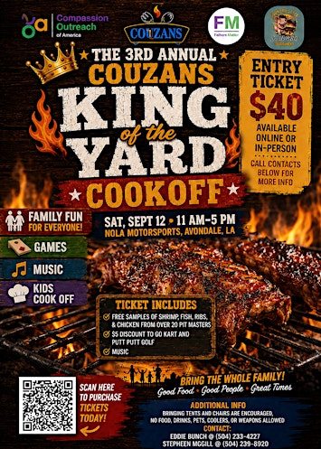 3rd Annual Couzan's King of the Yard Cook-Off
