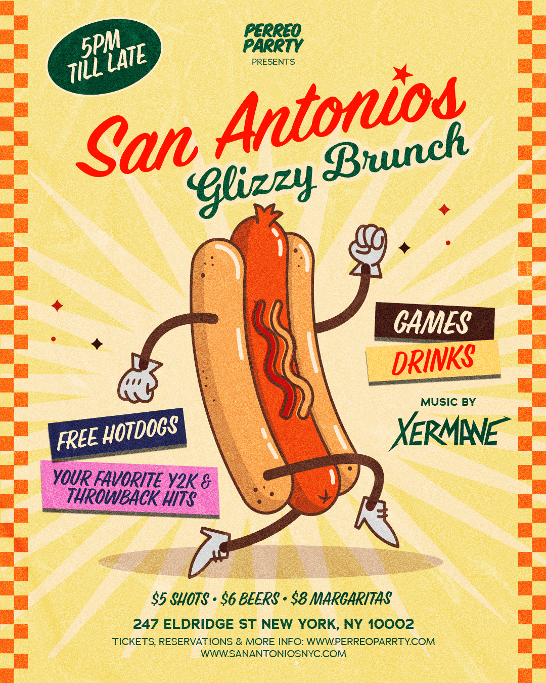 Glizzy Sundays NYC Bar - Free Hotdogs & Happy Hour & DJ