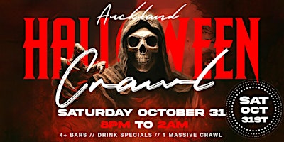 Auckland Halloween Bar Crawl — Halloween Saturday on Sat, Oct 31st