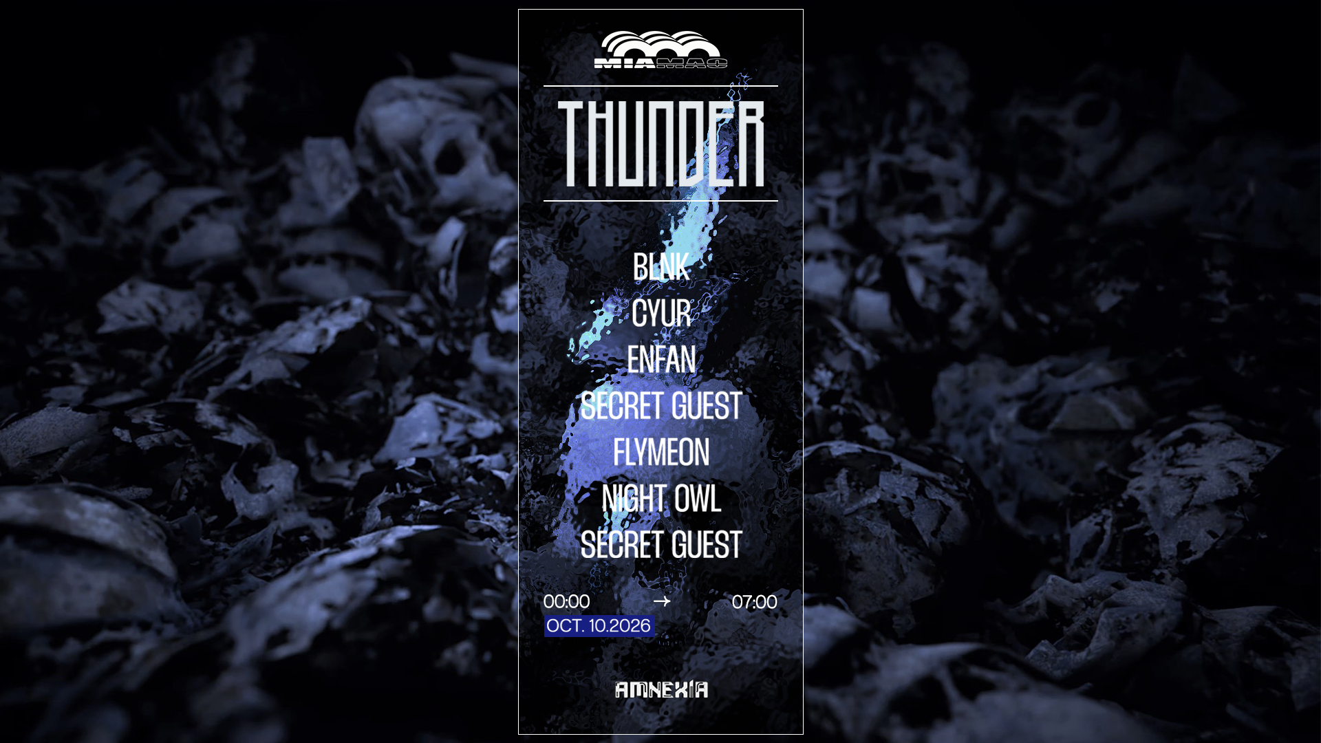 THUNDER: Flymeon, ENFAN, CYUR, BLNK, Night Owl & MORE