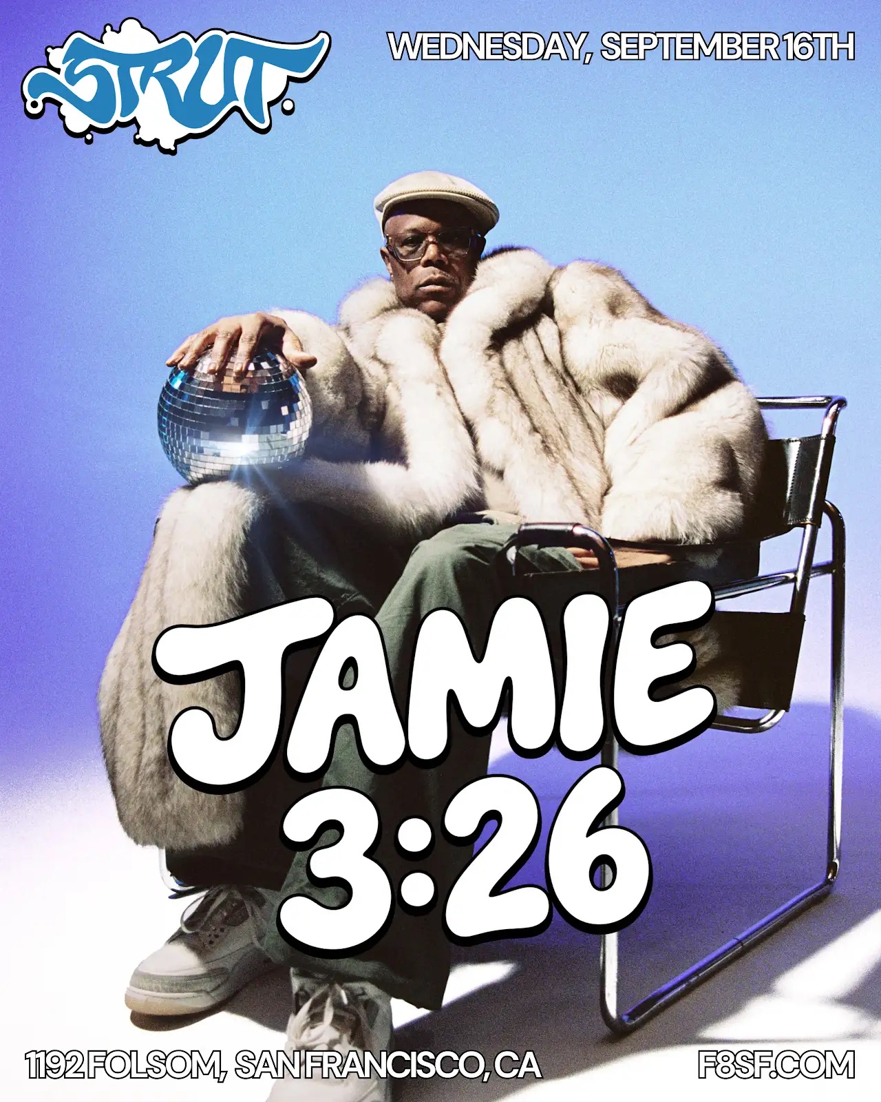Strut SF and F8 present Jamie 3:26