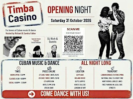 TIMBA Y CASINO  Opening Night 31/10/26