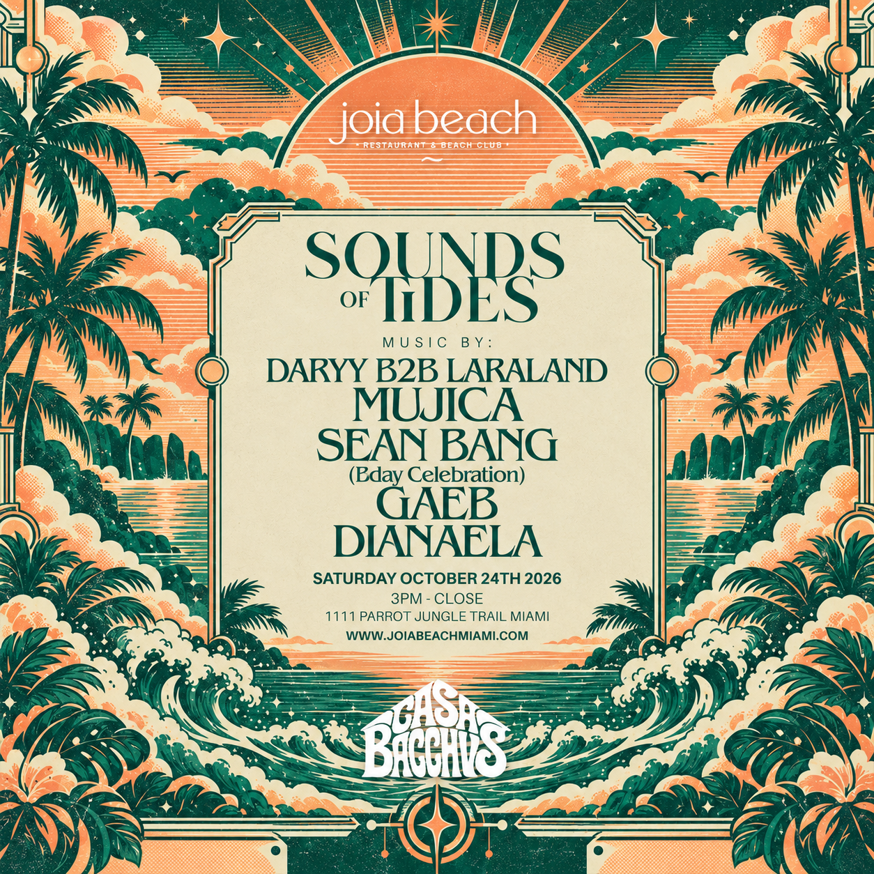 Joia Beach presents Sounds of Tides