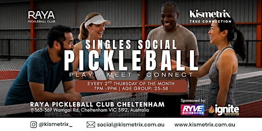Sep 10 | Thursday Evening Pickleball for Singles Age 25-38 | Cheltenham