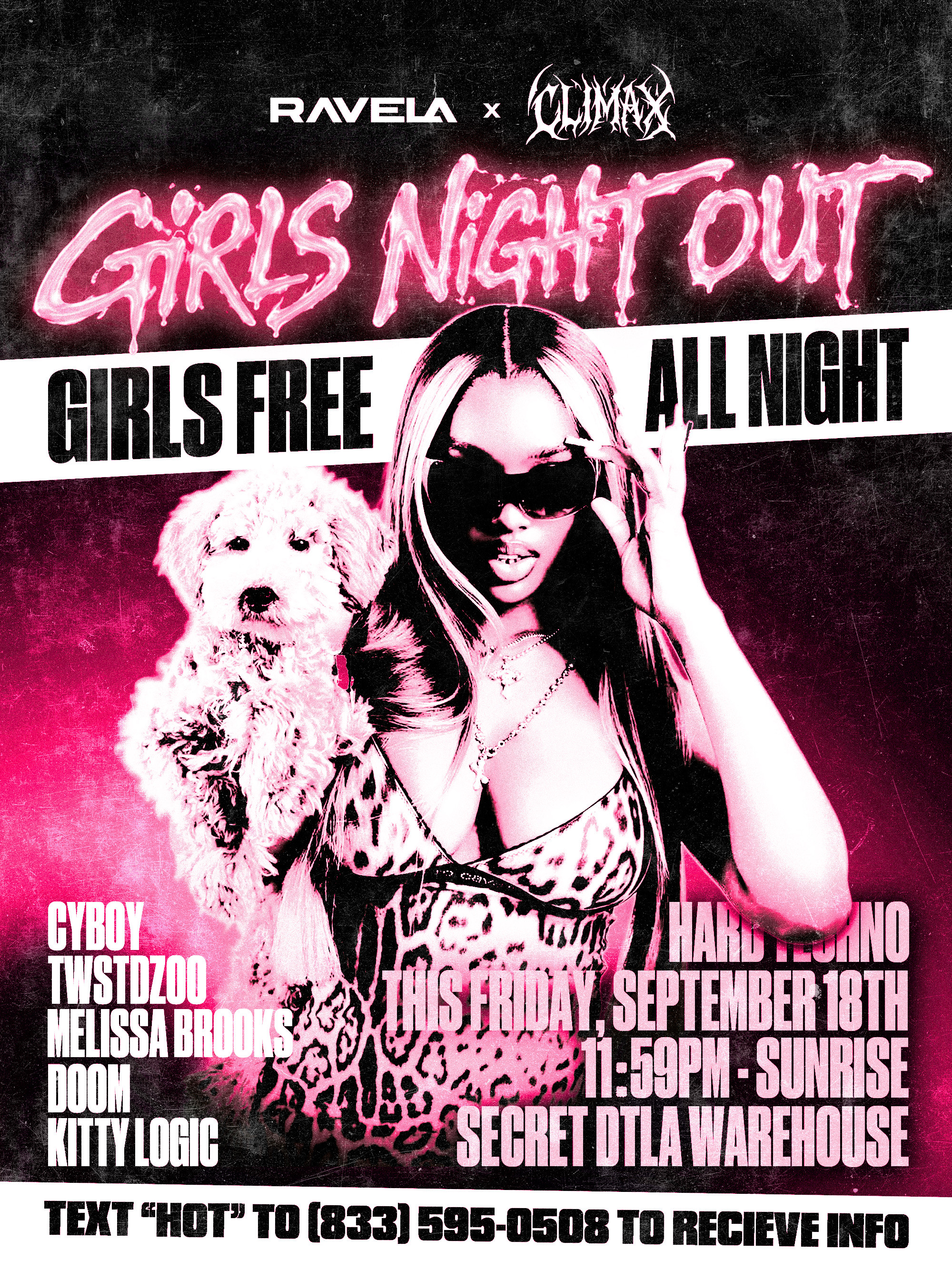 GIRLS NIGHT OUT HARD TECHNO