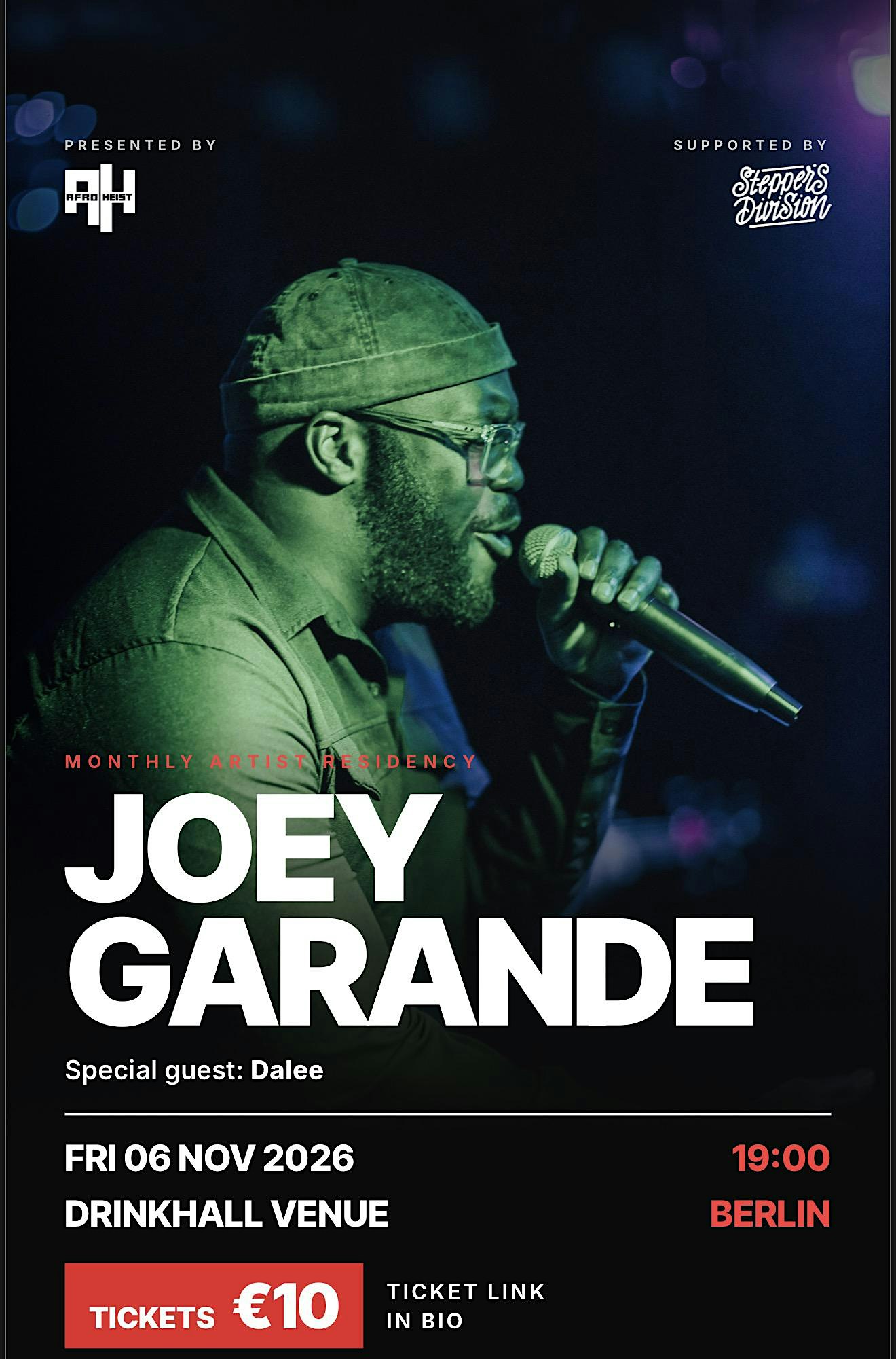 Joey Garande – Monthly Residency Night 1 ft. Dalee | Drinkhall Venue