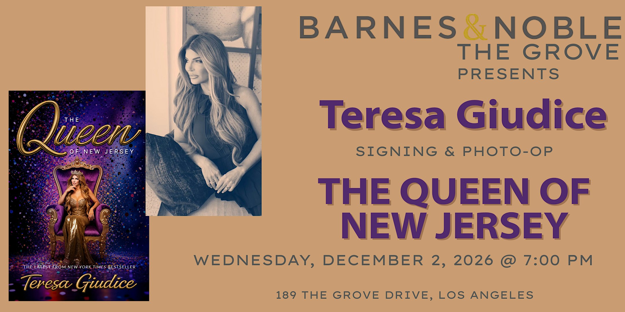 Teresa Giudice celebrates THE QUEEN OF NEW JERSEY at B&N The Grove