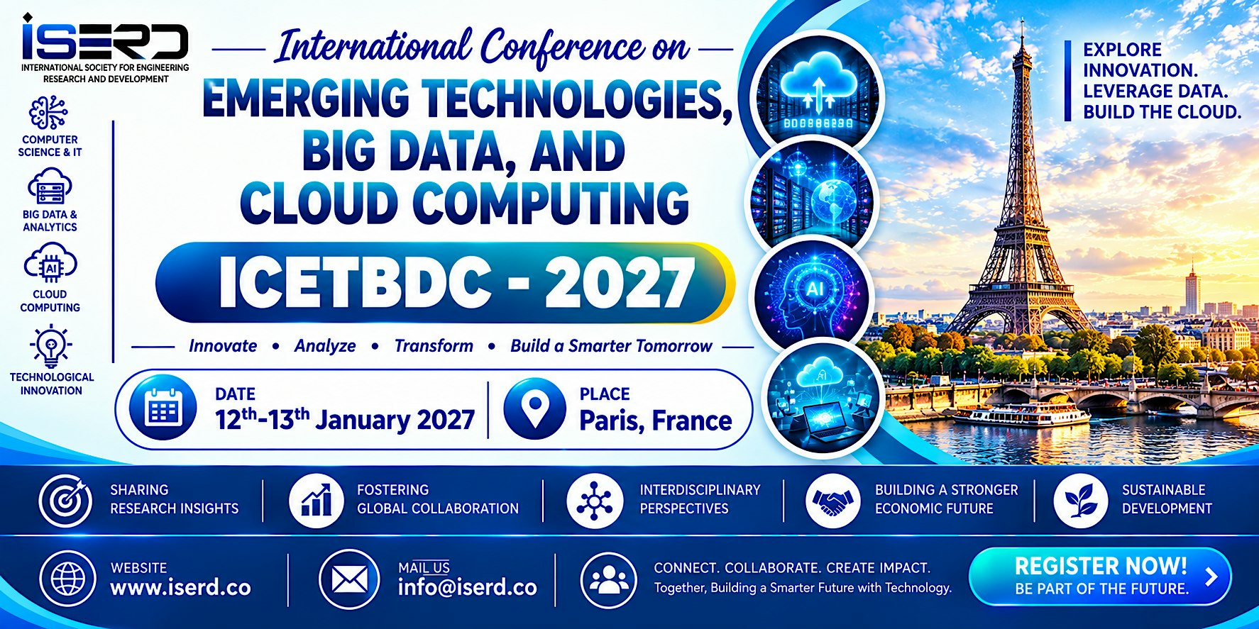 International Conference on Emerging Technologies, Big Data, and Cloud Comp