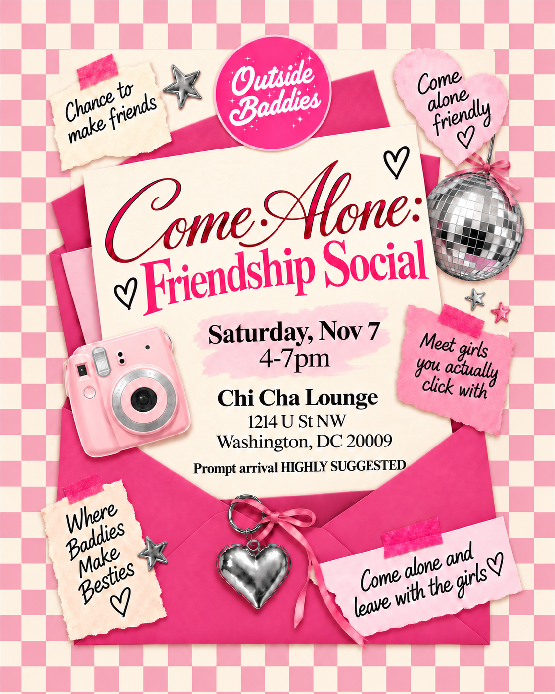 Outside Baddies Come Alone Friendship Social