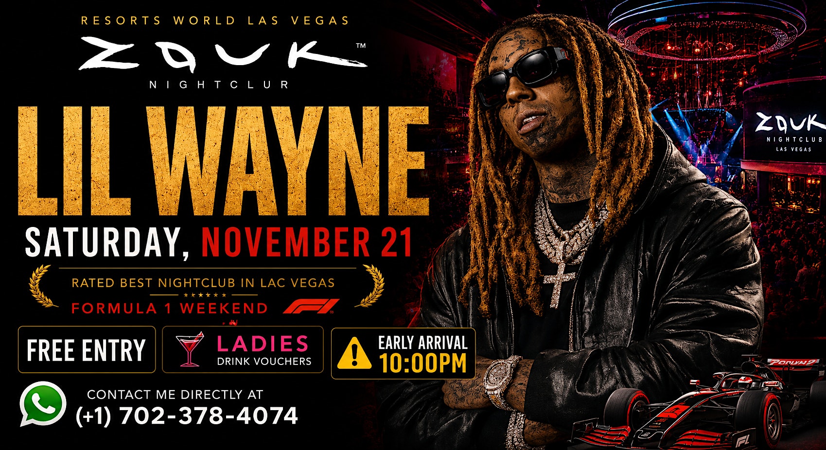 LIL WAYNE LIVE AT ZOUK NIGHTCLUB!