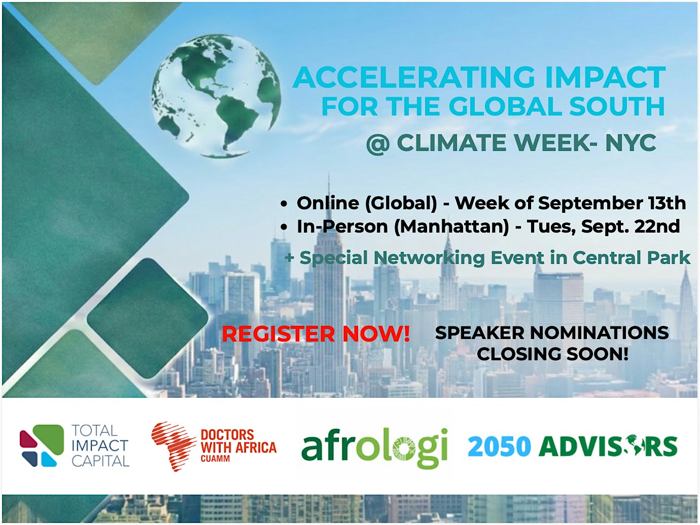 ACCELERATING IMPACT FOR THE GLOBAL SOUTH @ CLIMATE WEEK- NYC
