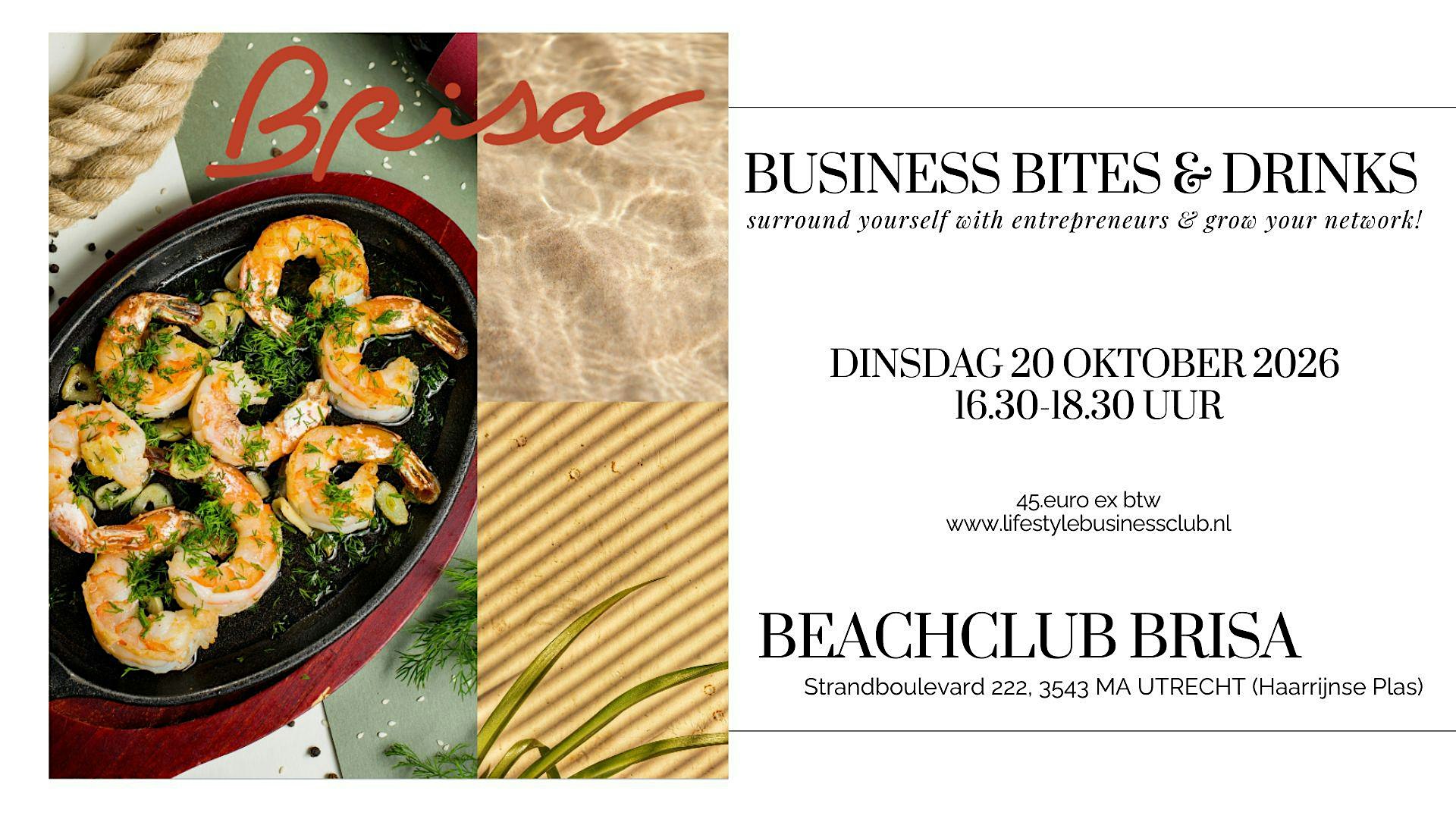 Business Breakfast at the Beach aan de Harrijnse Plassen