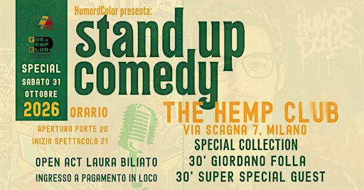 Stand up Comedy SPECIAL COLLECTION, Giordano Folla & Secret Guest 31/10