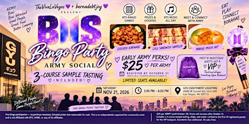 BTS Bingo ARMY Social!