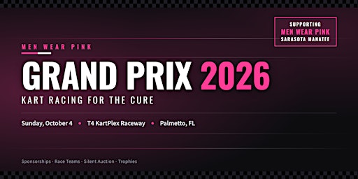 Men Wear Pink Grand Prix 2026 - Race for the Cure