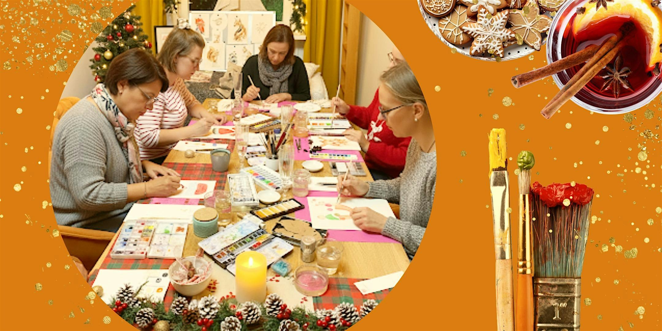 Zauberhafte Weihnachtsmotive in Aquarell – ein kreativer Sonntagnachmittag