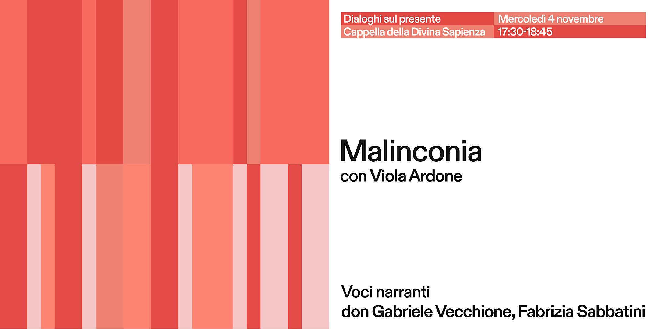 “Malinconia” con Viola Ardone