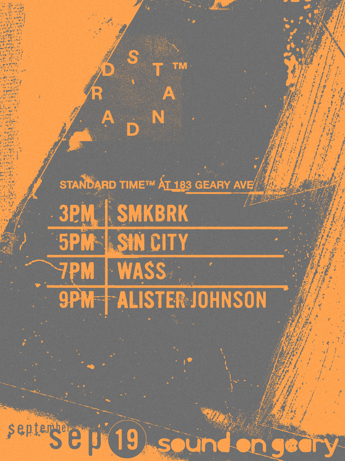 Standard Time at 183 SOUND ON GEARY
