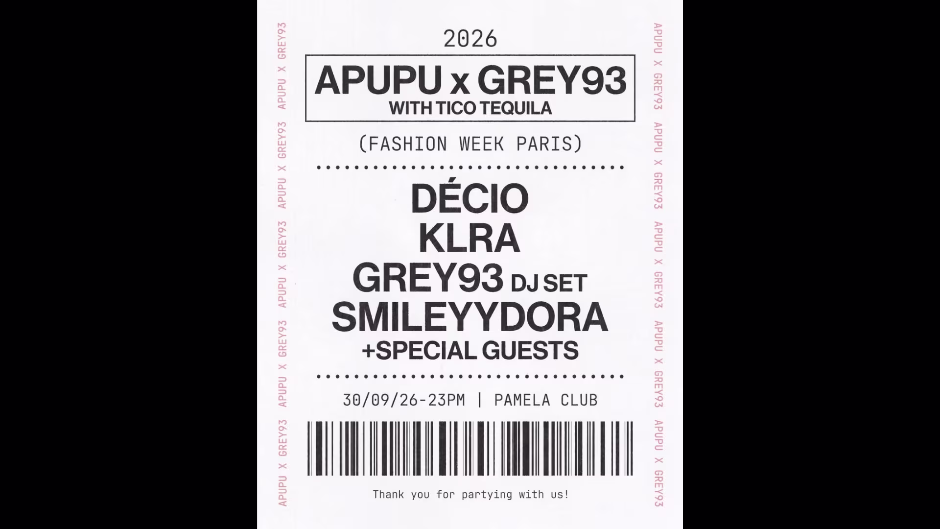 Grey93 X Apupu X Tico (Only 20 Tickets Online)