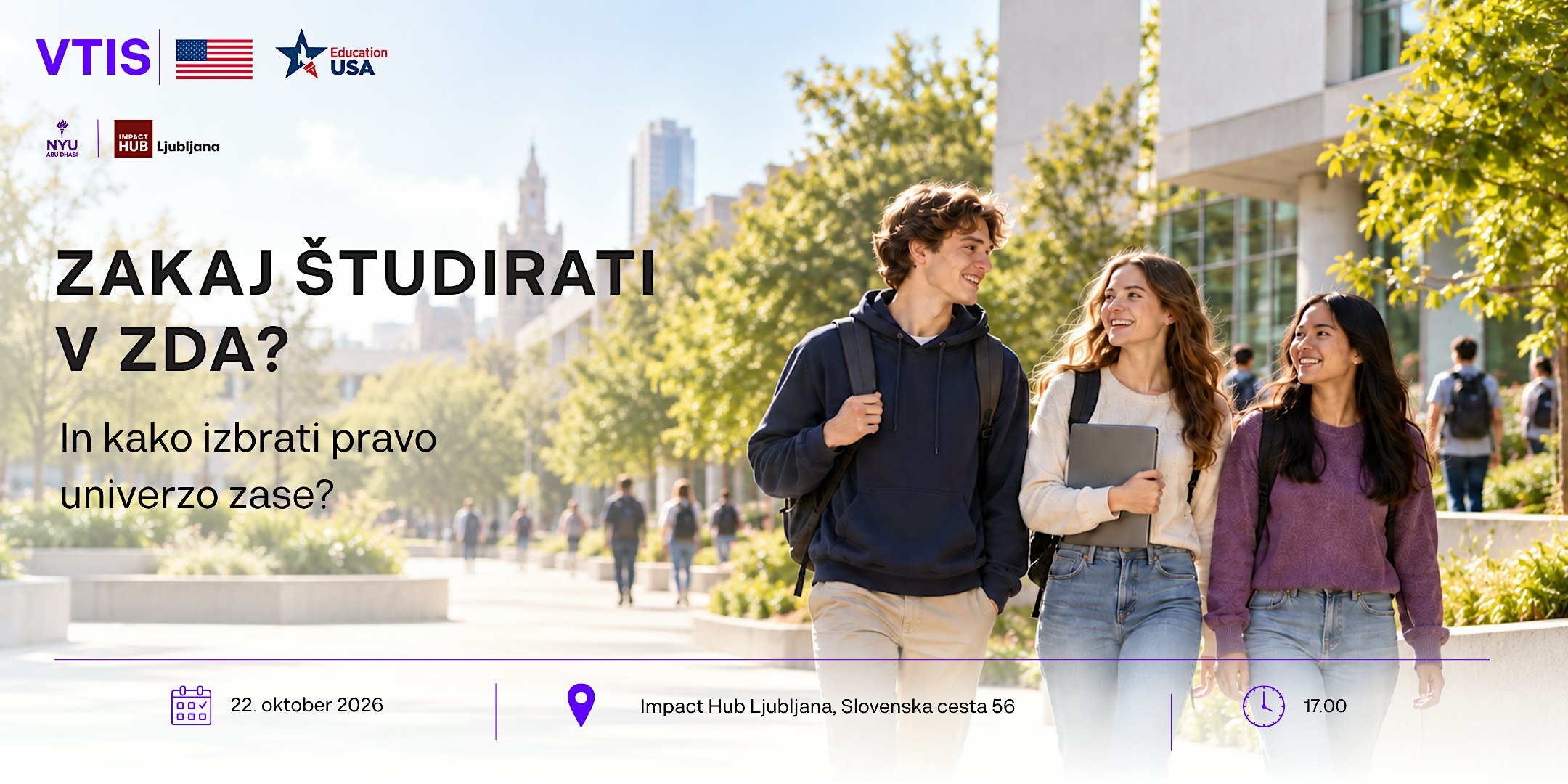 Zakaj študirati v ZDA in kako izbrati pravo univerzo zase