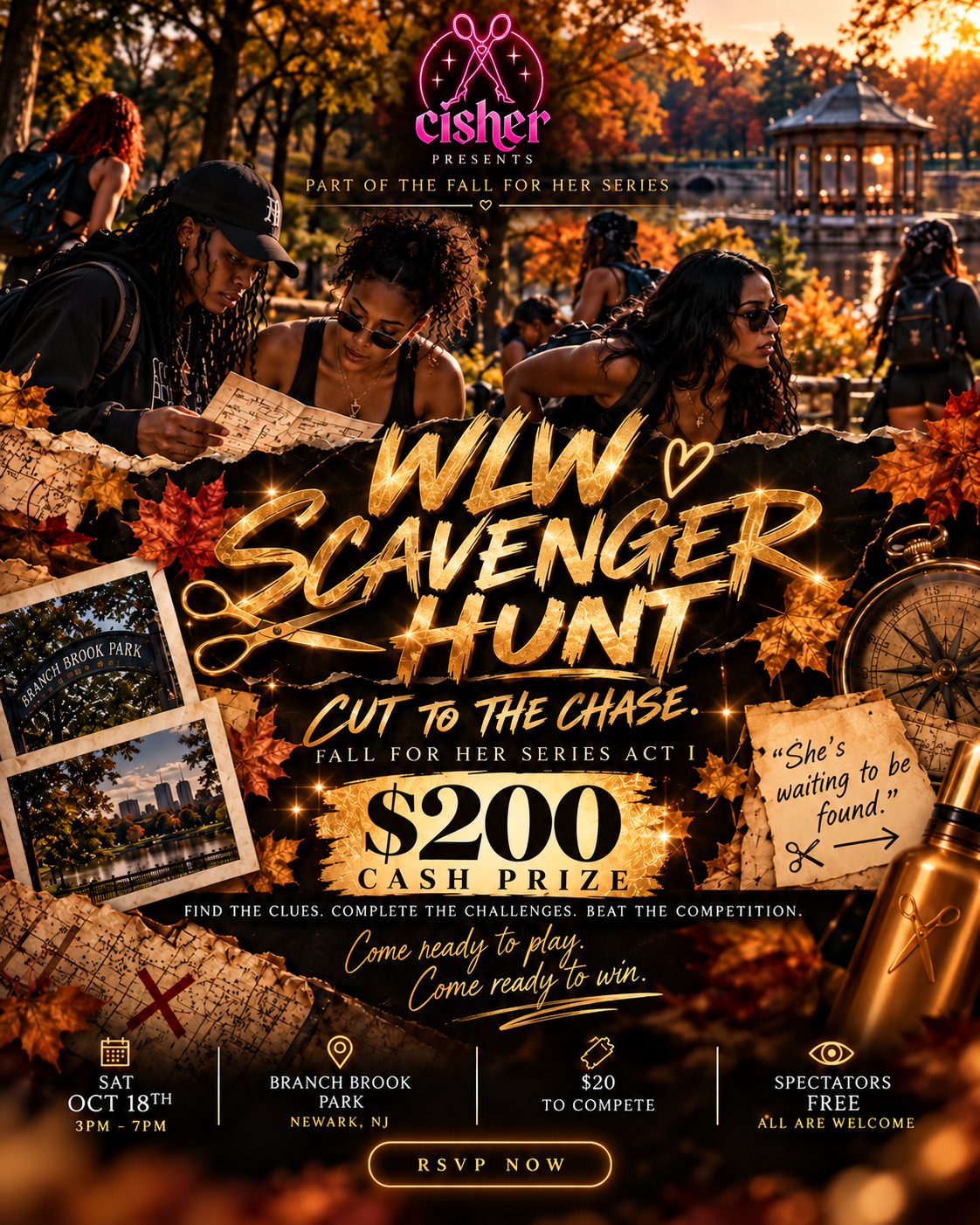 Cisher’s Cut to the Chase: WLW Scavenger Hunt 🔎 (Fall for her series Act I )