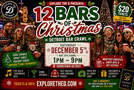 12 Bars of Christmas: Detroit Bar Crawl