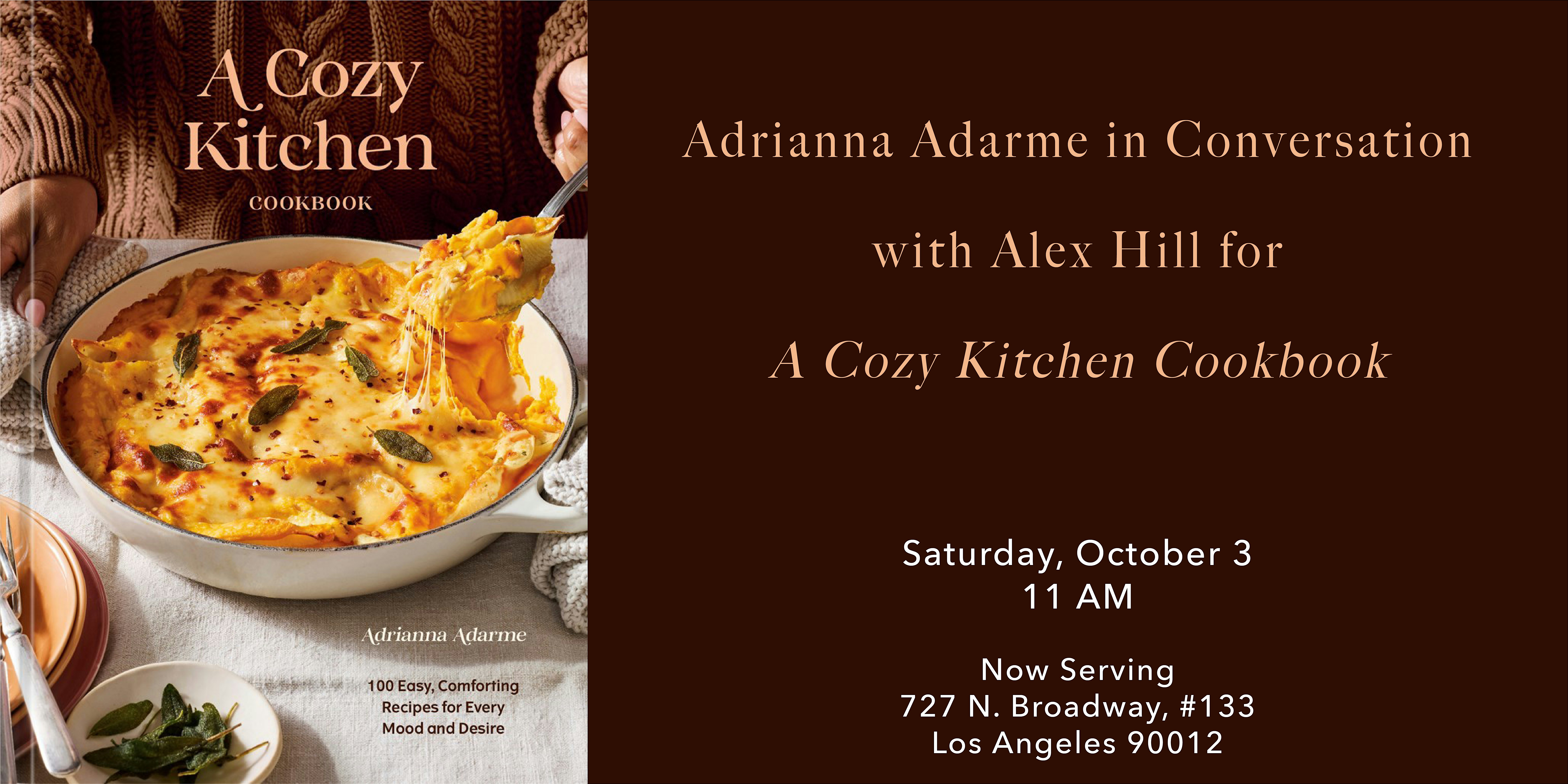 Adrianna Adarme in Conversation for A Cozy Kitchen Cookbook