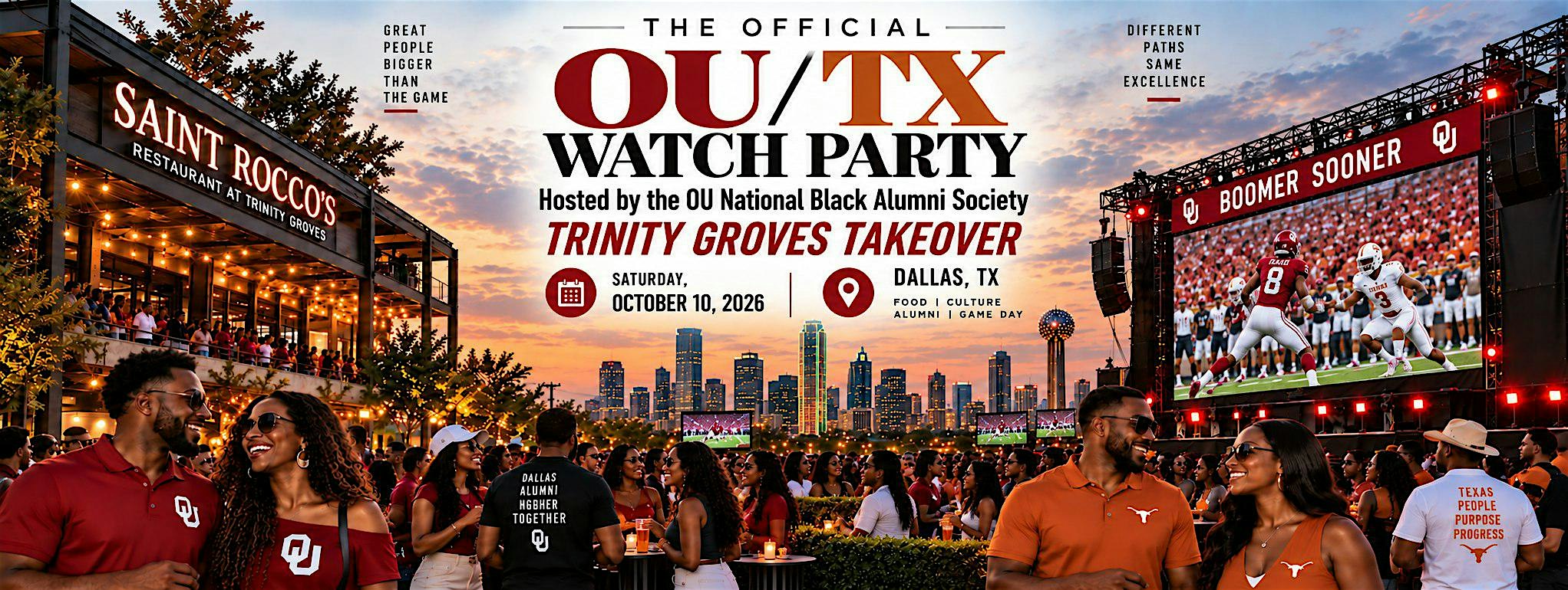 THE Official OU/TX Watch Party hosted by OU National Black Alumni Society