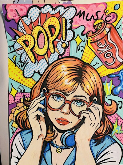 Wine & Paint Pop Art