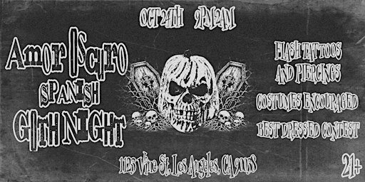 Amor Oscuro: Spanish Goth & Darkwave Night (Caifanes, Heroes del Silencio)