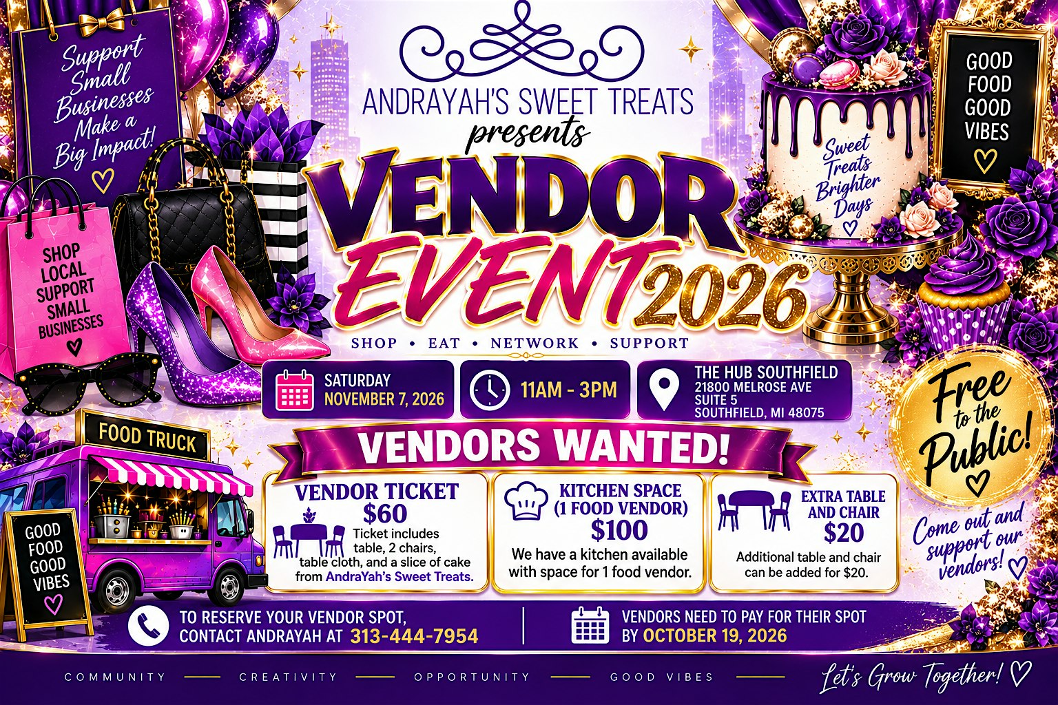 Popup Shop (20 Vendors Wanted) FREE to the public