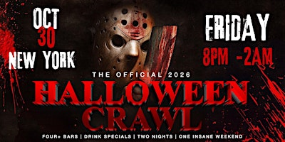 New York City Halloween Bar Crawl — Halloween Friday, Fri, Oct 30