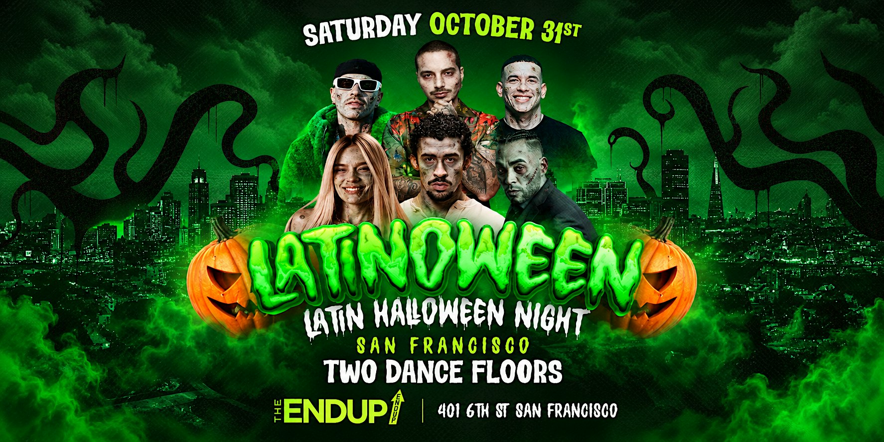 "LATINOWEEN" LATIN HALLOWEEN PARTY | SAN FRANCISCO | TWO DANCE FLOORS