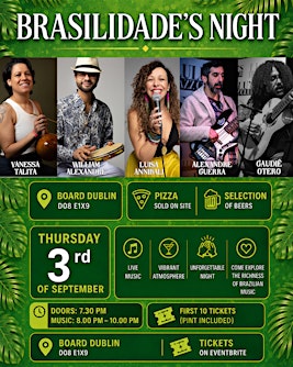 1st BRASILIDADE'S NIGHT at Board Dublin